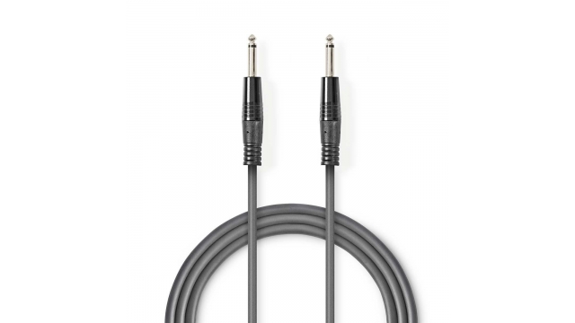 Nedis COTH23000GY15 Mono-audiokabel 6,35 Mm Male 6,35 Mm Male Vernikkeld 1.50 M Rond Pvc