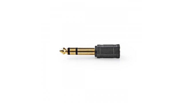 Nedis CAGP23930BKG Stereo Audioadapter 6,35 Mm Male - 3,5 Mm Female 10 Stuks Zwart