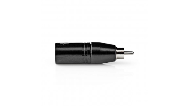 Nedis COTP15931BK Xlr Adapter Xlr 3-pin Male - Rca Male 1 Piece Metal