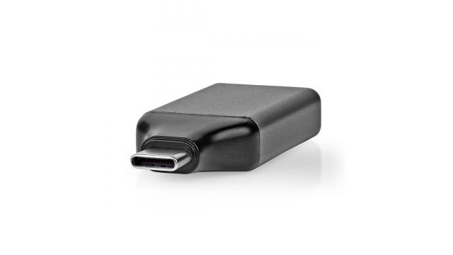 Nedis CCGP64350GY Usb-adapter Usb 3.2 Gen 1 Usb-c™ Male Displayport Female Vernikkeld Grijs / Zwart Polybag