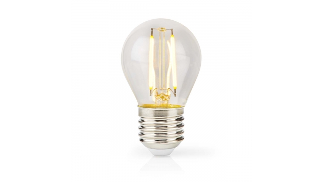 Nedis LBFE27G452 Led-filamentlamp E27 G45 4.5 W 470 Lm 2700 K Warm Wit Aantal Lampen In Verpakking: 1 Stuks