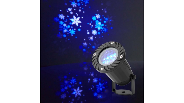 Nedis CLPR1 Decoratieve Verlichting Led Sneeuwvlok Projector Witte En Blauwe Ijskristallen Binnen & Buiten