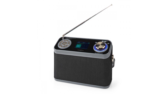 Nedis RDDB5200BK Dab+ Radio Tafelmodel Dab+ / Fm 2.4 " Kleurenscherm Batterij Gevoed / Netvoeding Digitaal 24 W Bluetooth® Koptelefoonoutput Wekker Slaaptimer Handgreep Zwart