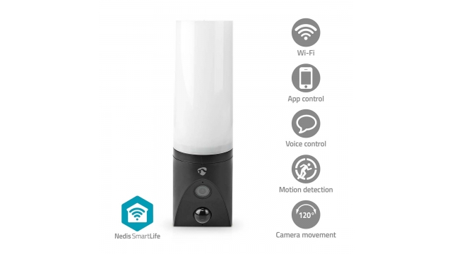 Nedis WIFICOL20BK Smartlife Camera Voor Buiten Wi-fi Omgevingslicht Full Hd 1080p Ip65 Cloud Opslag (optioneel) / Microsd (niet Inbegrepen) / Onvif 100 - 240 V Ac Met Bewegingssensor Nachtzicht Zwart