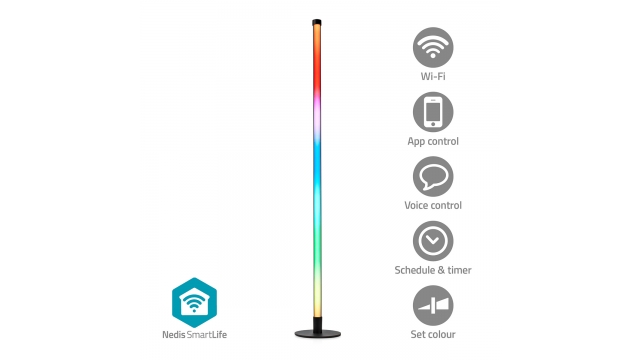 Nedis WIFILD20RGBW Smartlife Sfeerverlichting Wi-fi Tube 180 Lm Rgbic / Warm Tot Koel Wit 2700 - 6500 K 10 W Metaal / Siliconen