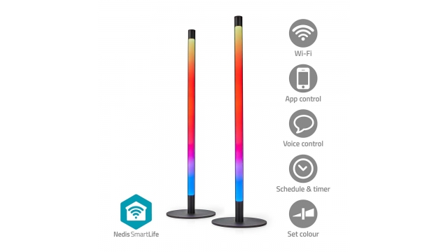 Nedis WIFILD10RGBW Smartlife Sfeerverlichting Wi-fi Tube 600 Lm Rgbic / Warm Tot Koel Wit 2700 - 6500 K 36 W Metaal