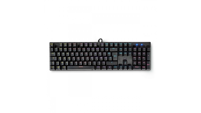 Nedis GKBDM110BKFR Bedraad Gaming Toetsenbord Usb Type-a Mechanische Toetsen Led Azerty Frans Usb Gevoed Lengte Stroomkabel: 1.50 M Gaming