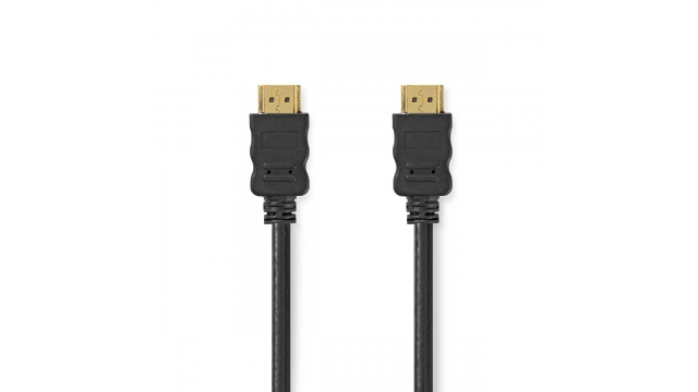 Nedis CVGL34000BK10 High Speed ​​hdmi™-kabel Met Ethernet Hdmi™ Connector Hdmi™ Connector 4k@30hz Arc 10.2 Gbps 1.00 M Rond Pvc Zwart Label