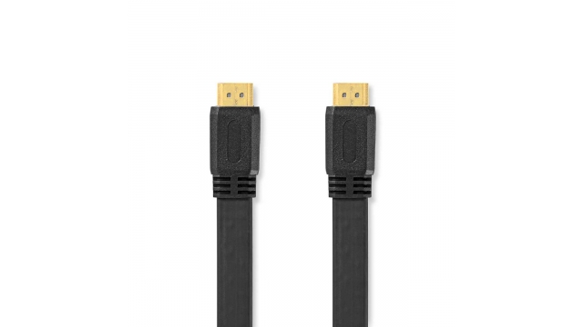 Nedis CVGL34100BK100 High Speed ​​hdmi™-kabel Met Ethernet Hdmi™ Connector Hdmi™ Connector 4k@30hz 10.2 Gbps 10.0 M Plat Pvc Zwart Label