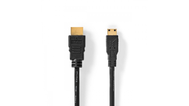 Nedis CVGL34500BK50 High Speed ​​hdmi™-kabel Met Ethernet Hdmi™ Connector Hdmi™ Mini-connector 4k@30hz 10.2 Gbps 5.00 M Rond Pvc Zwart Label