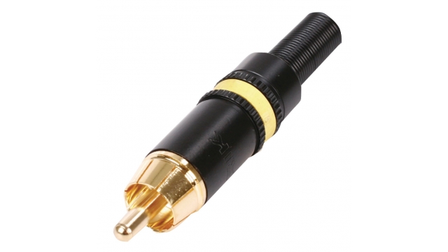 Neutrik NTR-NYS373-4 Composiet Video Connector Rca Male Male Metaal Zwart