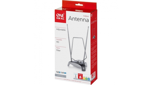 One For All SV 9305 Binnen-Antenne Zilver/Zwart