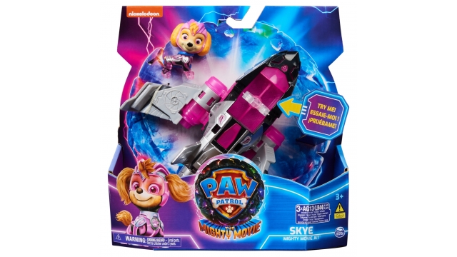 Paw Patrol Mighty Movie Vliegtuig met Skye + Licht en Geluid