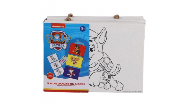 Paw Patrol 3 Mini Canvas Schilderijen aan Touw