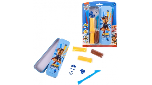 Paw Patrol Chase Okidoki Klei in 3D Tin Bakje