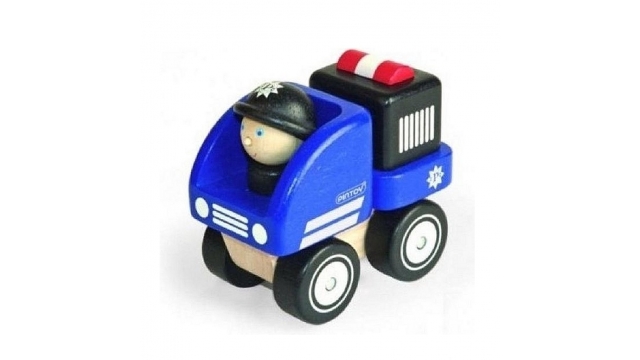 Pintoy P10507 Houten Mini Politieauto