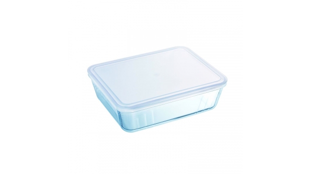 Pyrex Cook and Freeze Glazen Vershoudschaal met Deksel 1.5L