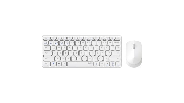 Rapoo 9600M Draadloos Multimode Toetsenbord-muisset Blade Combo TKL,wit QWERTY US