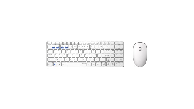 Rapoo 9300M Multimodus Draadloze Ultraslanke Desktop Combo Set QWERTY Wit