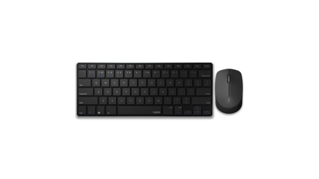 Rapoo 9000M Multimodus Draadloze Ultraslanke Desktop Combo Set QWERTY Zwart