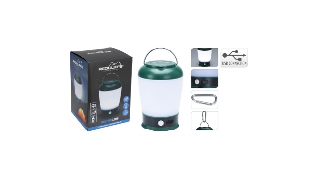 Redcliffs Campinglamp 13x9x9 cm USB Oplaadbaar Groen