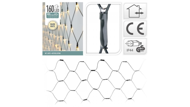 S.I.A. Netverlichting 200x100cm 160 LED Lampjes IP44