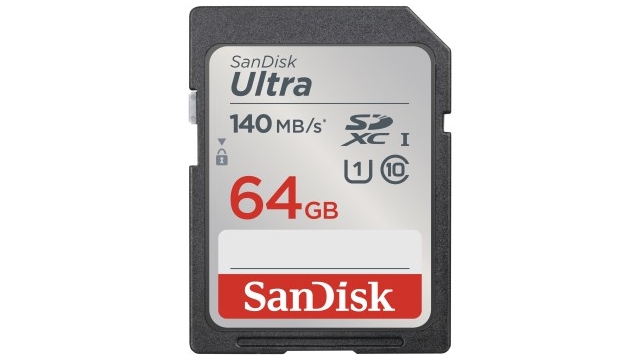 Sandisk SDXC Ultra 64GB 140mb/s C10 UHS-I