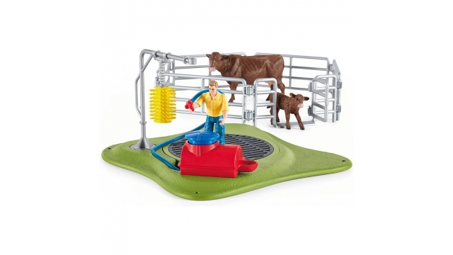 Schleich Happy Cow Wash Speelset