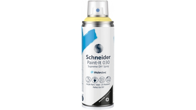 Schneider S-ML03050062 Supreme DIY Spray Paint-it 030 Licht Geel 200ml