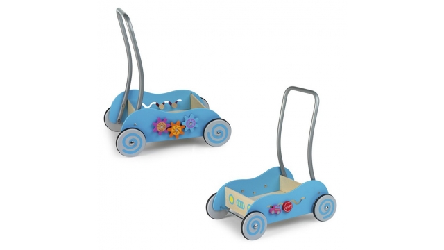 Simply for Kids Houten Duwwagen Blauw