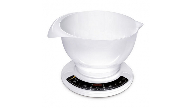 Soehnle 65054 Culina Pro Analoge Keukenweegschaal met Mengkom 2.5L Wit