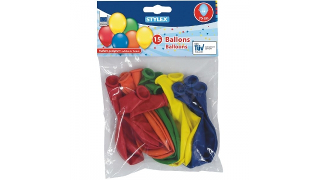 Stylex Helium Ballonnen 75 cm 15 Stuks