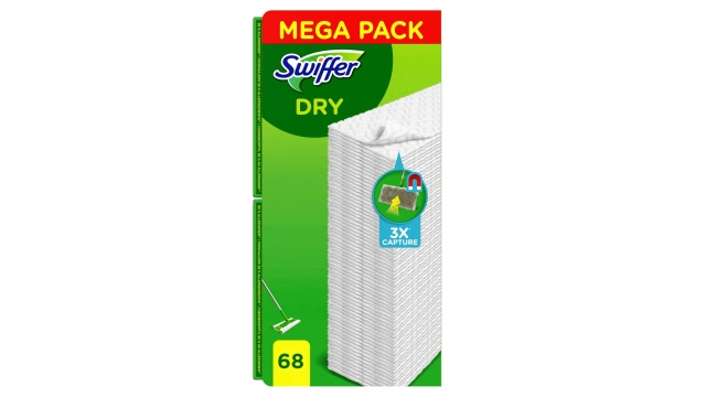 Swiffer Dry Mega Pack Magnetische Vloerdoekjes 68 Stuks