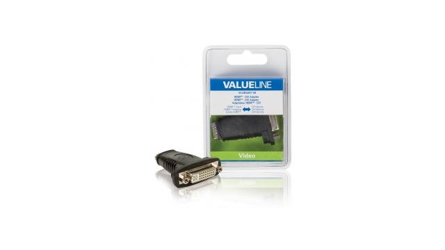 Valueline VLVB34911B Hdmi - Dvi-adapter Hdmi Input - Dvi Vrouwelijk Zwart