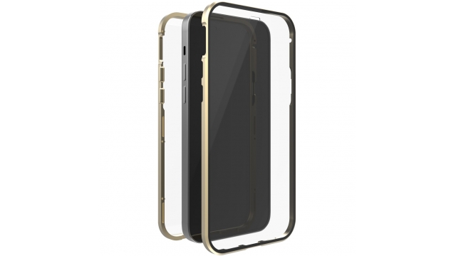 White Diamonds Cover 360° Glass Voor Apple IPhone 13 Goud