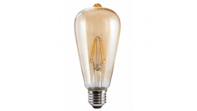 Xavax Led-gloeidraad E27 410lm Vervangt 35W Vintagelamp Amber Warm Wit