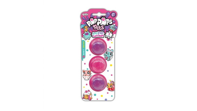 Yulu PopPops Pets Series 1 3 Stuks