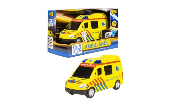 112 Ambulanceauto + Licht en Geluid