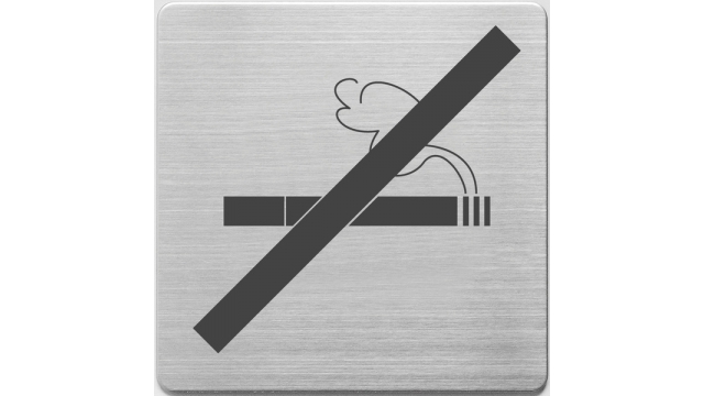 Alco AL-450-13 Pictogram RVS 90x90x1mm - Niet Roken -