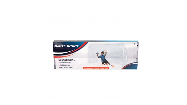 Alert Sport Voetbaldoel 240x150x90 cm Wit