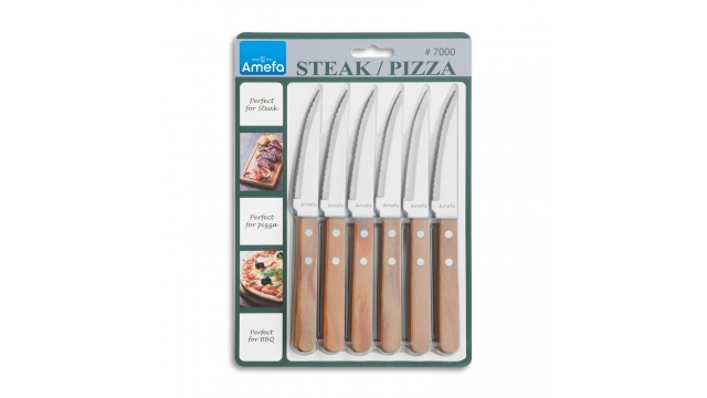 Amefa Pizza/Steak Messenset 6-delig