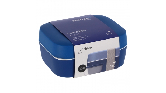 Amuse 3in1 Lunchbox Navy Blauw