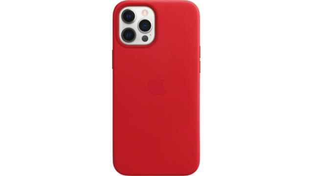 Apple IPhone 12 Pro Max Leder Case Mit MagSafe - (PRODUCT)RED Tassen/covers Telecom