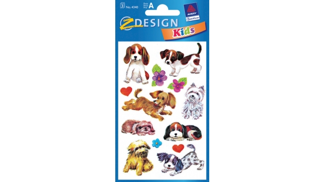 Avery AV-4340 Papieretiket Z-design Kids Pakje A 3 Vel Honden