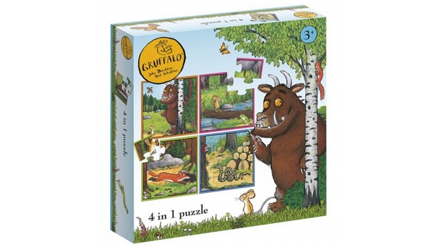 Gruffalo 4in1 Puzzel 4-16 Stukjes