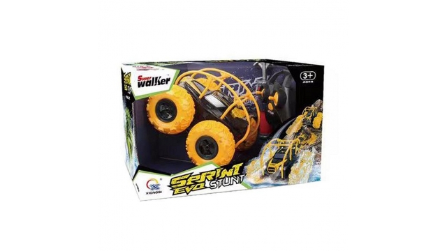 Super Walker Serini Eva Stunt RC Auto + Pomp + Licht Geel/Zwart