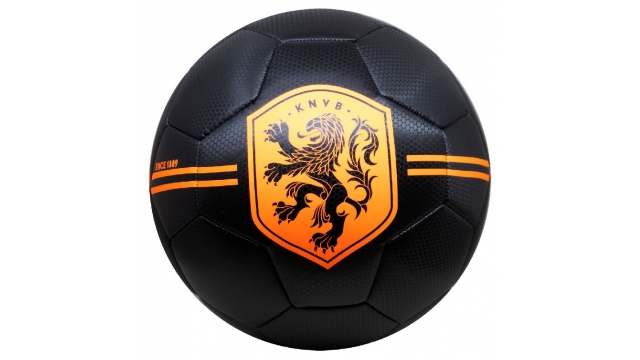 KNVB Voetbal Maat 5 Zwart/Oranje/Carbon