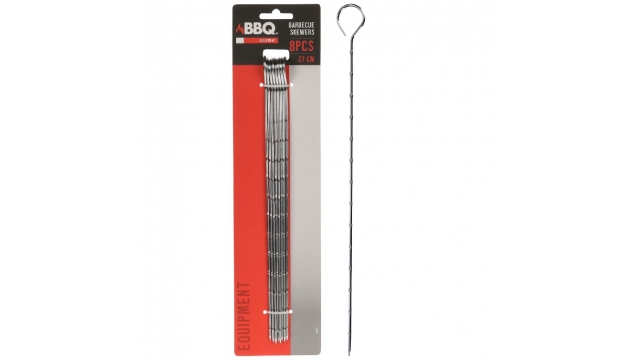 BBQ Metalen Pennen 27 cm 8 Stuks