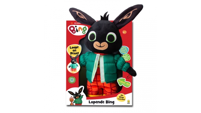 Bing Lopende Bing Knuffel + Geluid