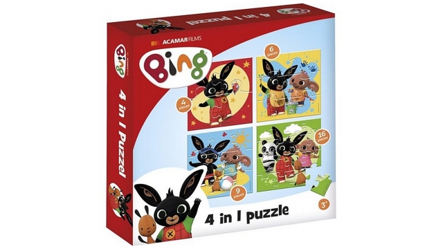 Bing 4in1 Puzzel 4-16 Stukjes